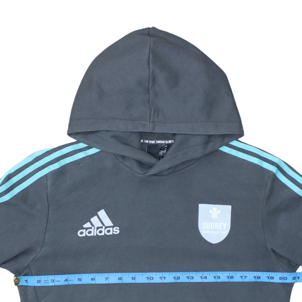 Adidas Men’s Grey Surrey CCC Pullover Hoodie Small Regular Fit