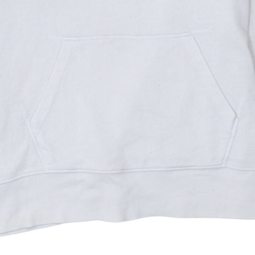 Levi's Mens White Pullover Hoodie M Classic Logo Fleece