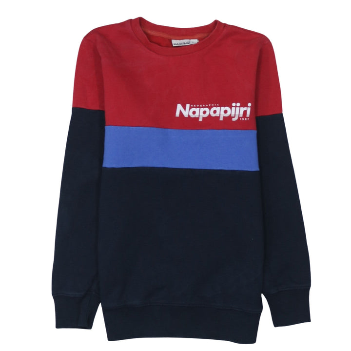 Napapijri Teens Multicoloured Cotton Crew Neck Sweatshirt Size 164