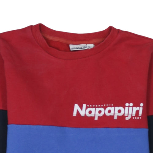 Napapijri Teens Multicoloured Cotton Crew Neck Sweatshirt Size 164