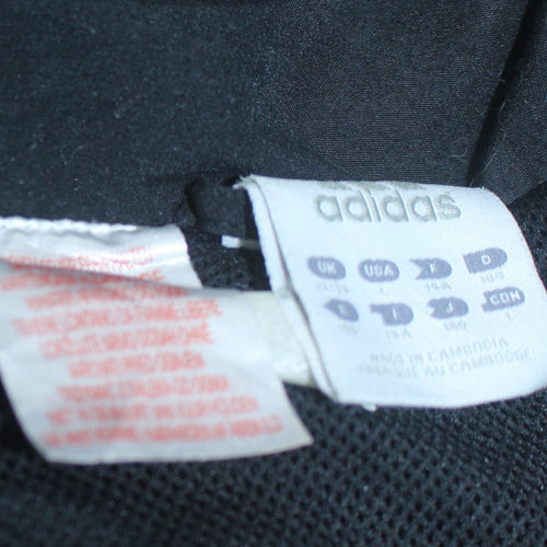 Adidas Boys Black Track Jacket 15-16 Years Full Zip Sports Top