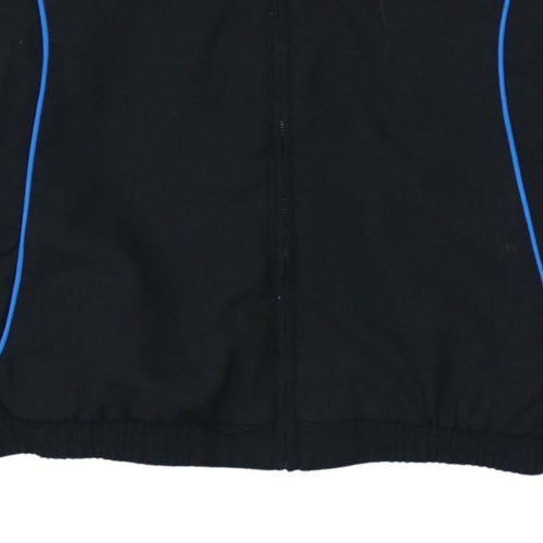 Adidas Boys Black Track Jacket 15-16 Years Full Zip Sports Top