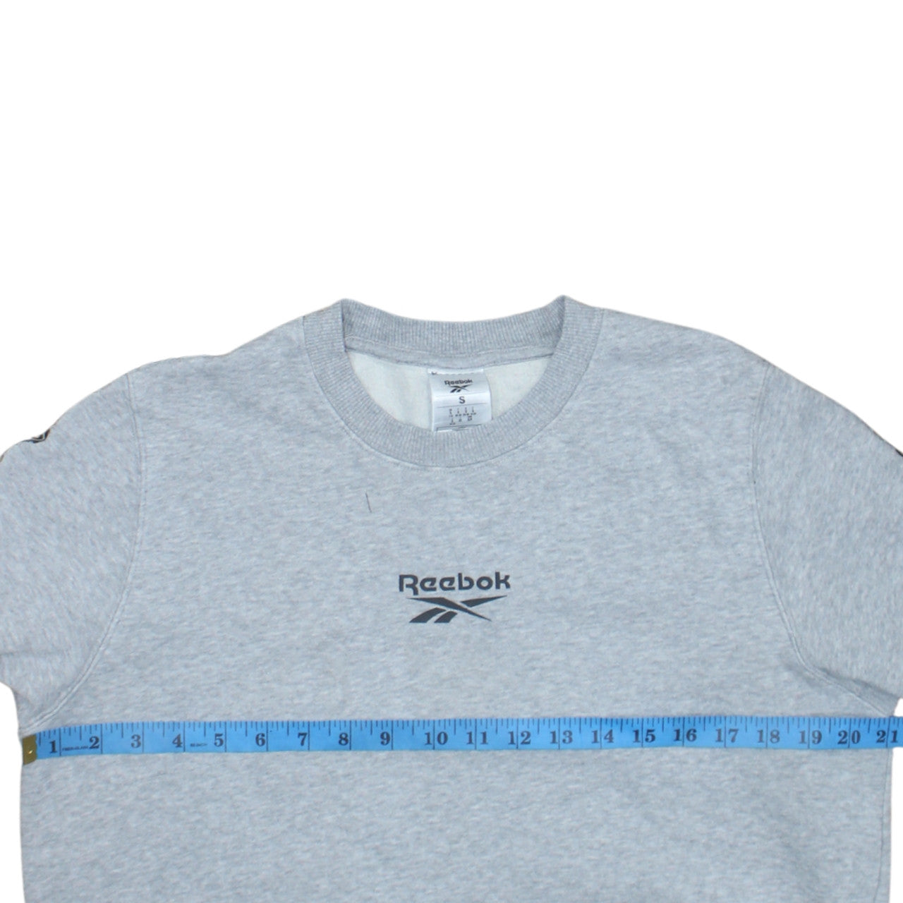 Reebok Women’s Grey Small Sweatshirt Crew Neck Long Sleeve Logo