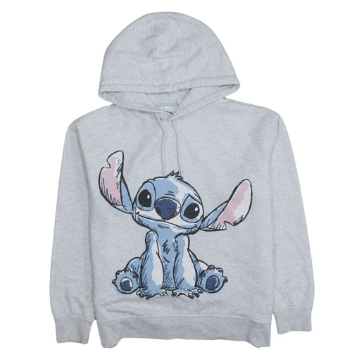 Disney Primark Women Grey Stitch Hoodie Size 12/14 Pullover Cotton Blend