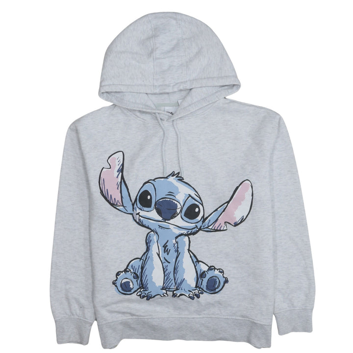 Disney Primark Women Grey Stitch Hoodie Size 12/14 Pullover Cotton Blend