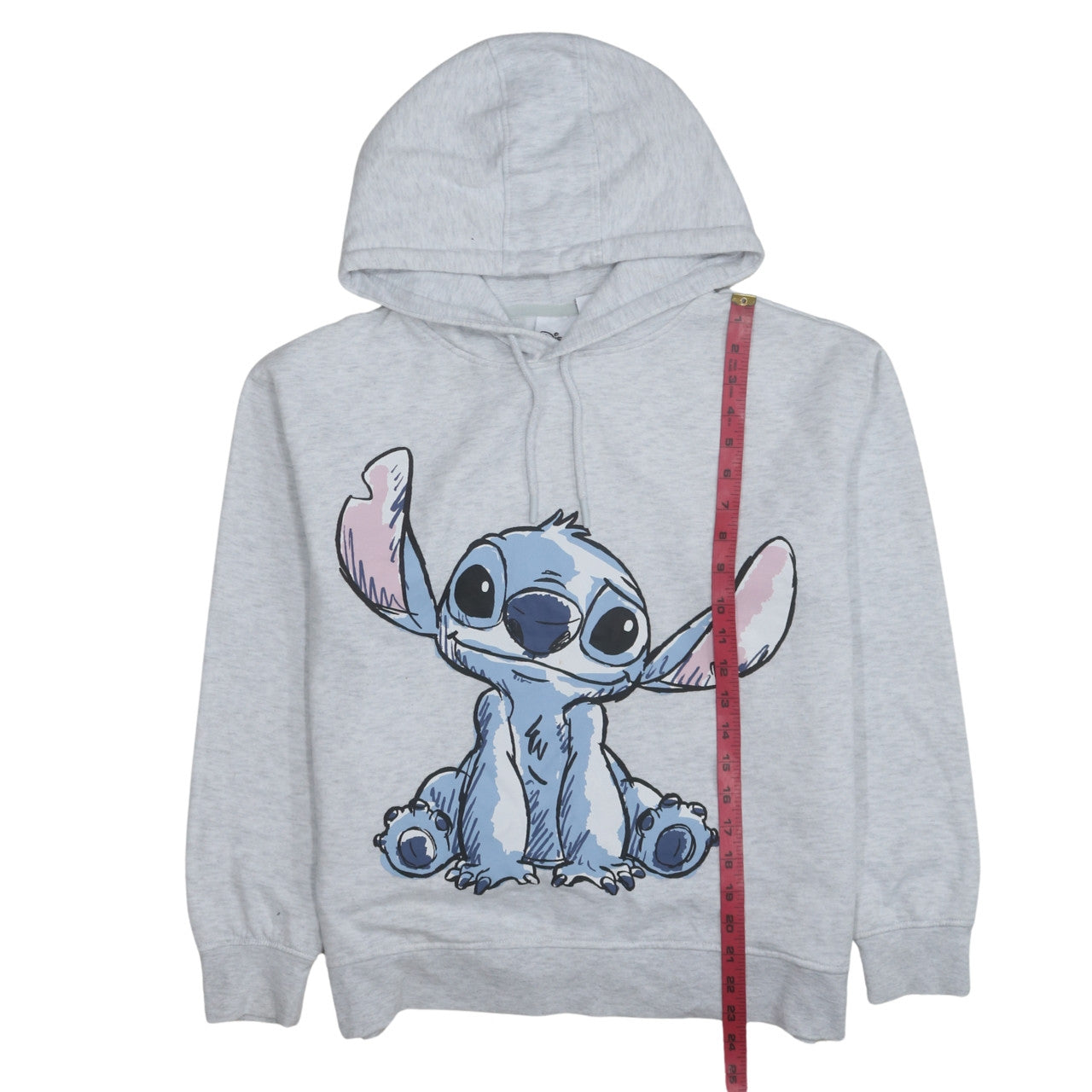 Disney Primark Women Grey Stitch Hoodie Size 12/14 Pullover Cotton Blend