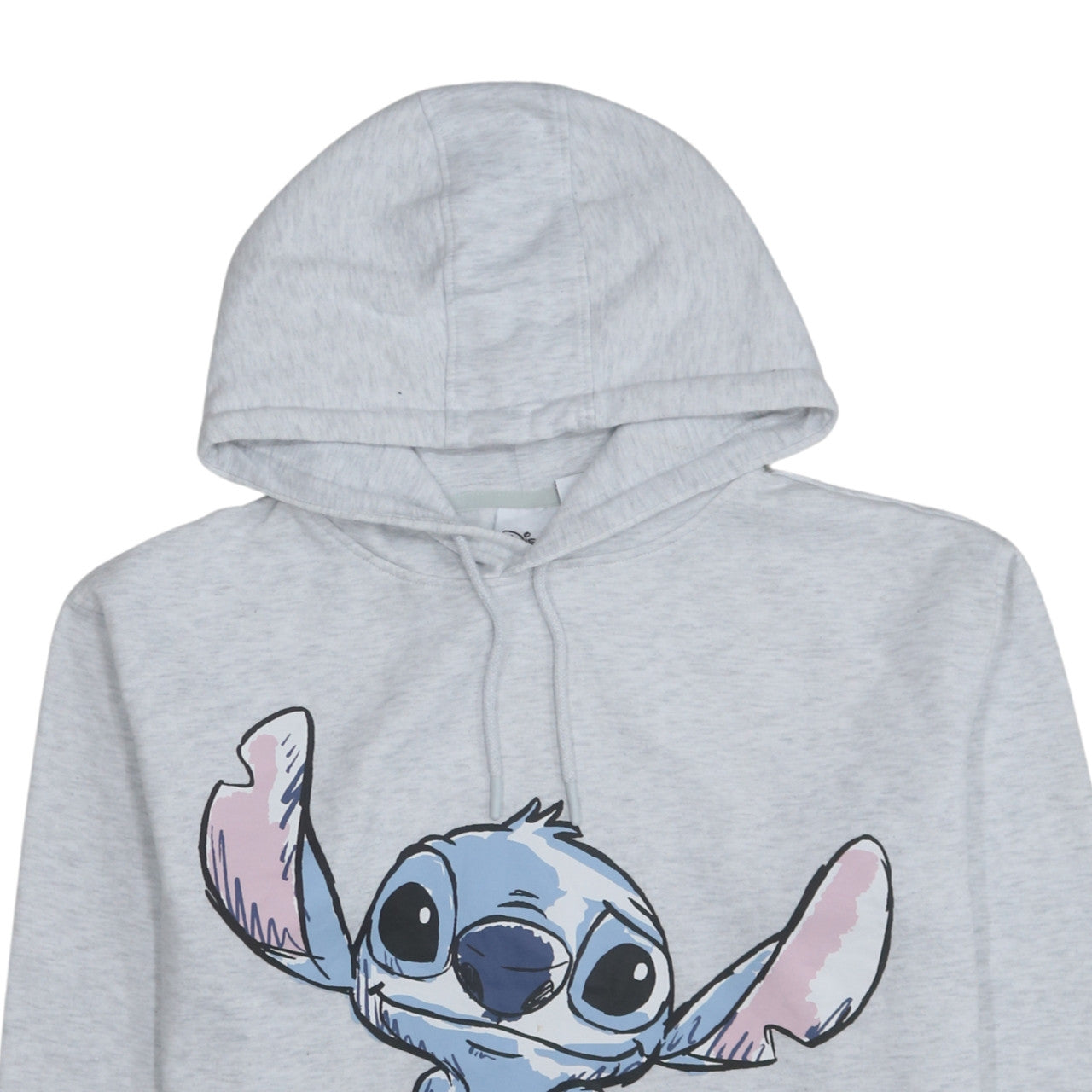 Disney Primark Women Grey Stitch Hoodie Size 12/14 Pullover Cotton Blend