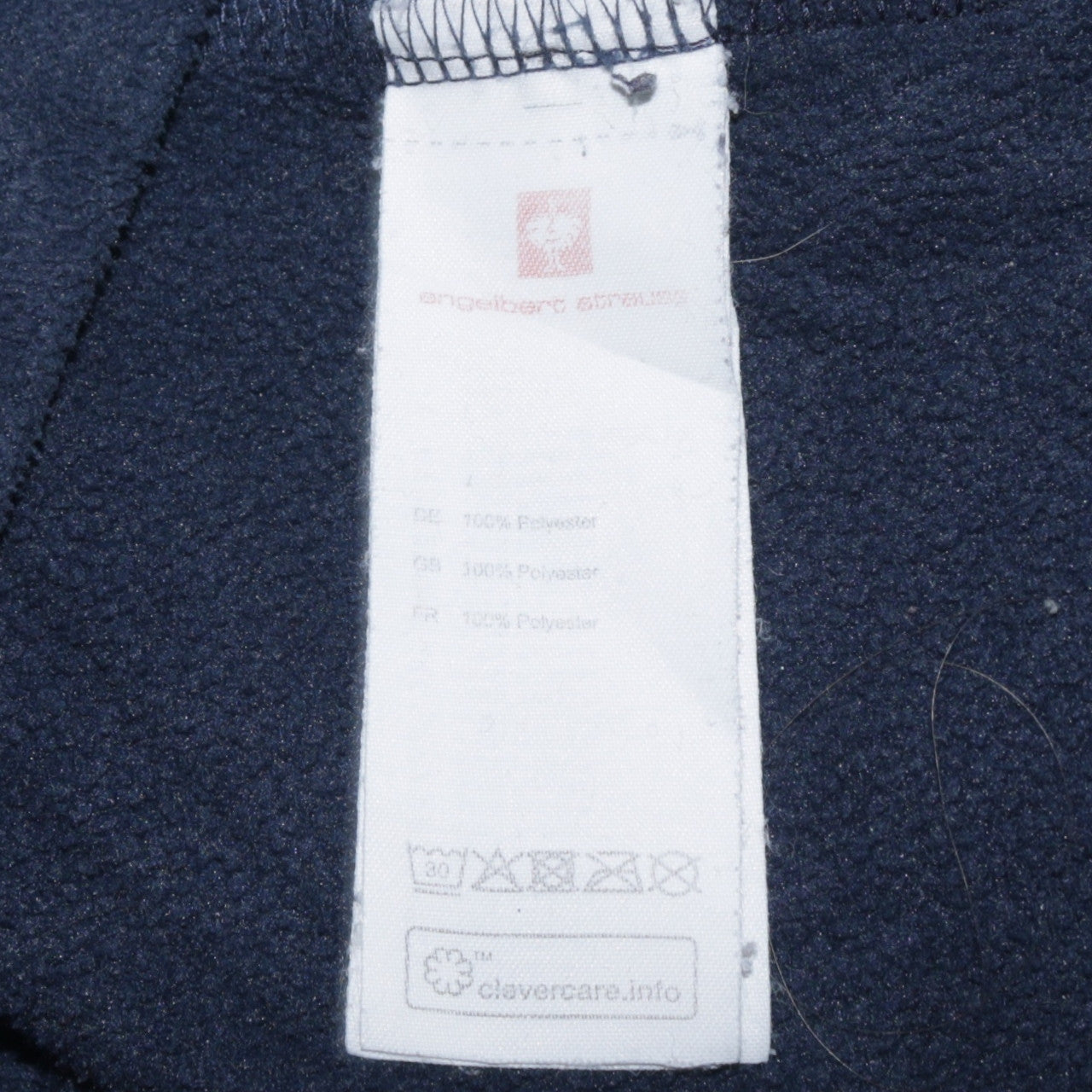 Engelbert Strauss Men's Blue 3XL Fleece Full Zip Activewear Jacket