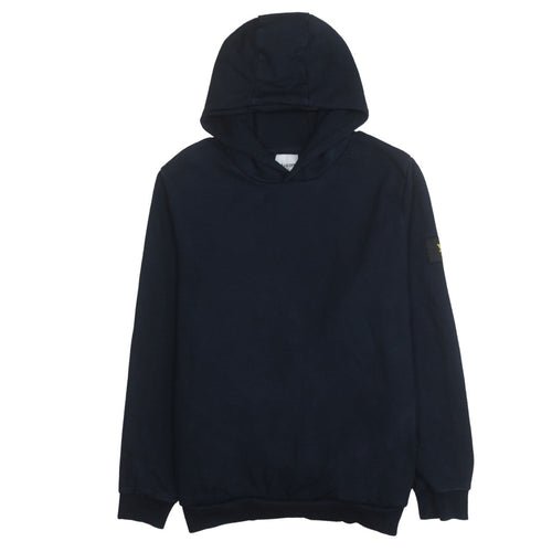 Lyle & Scott Men's Blue Relaxed Fit Pullover Hoodie Size L