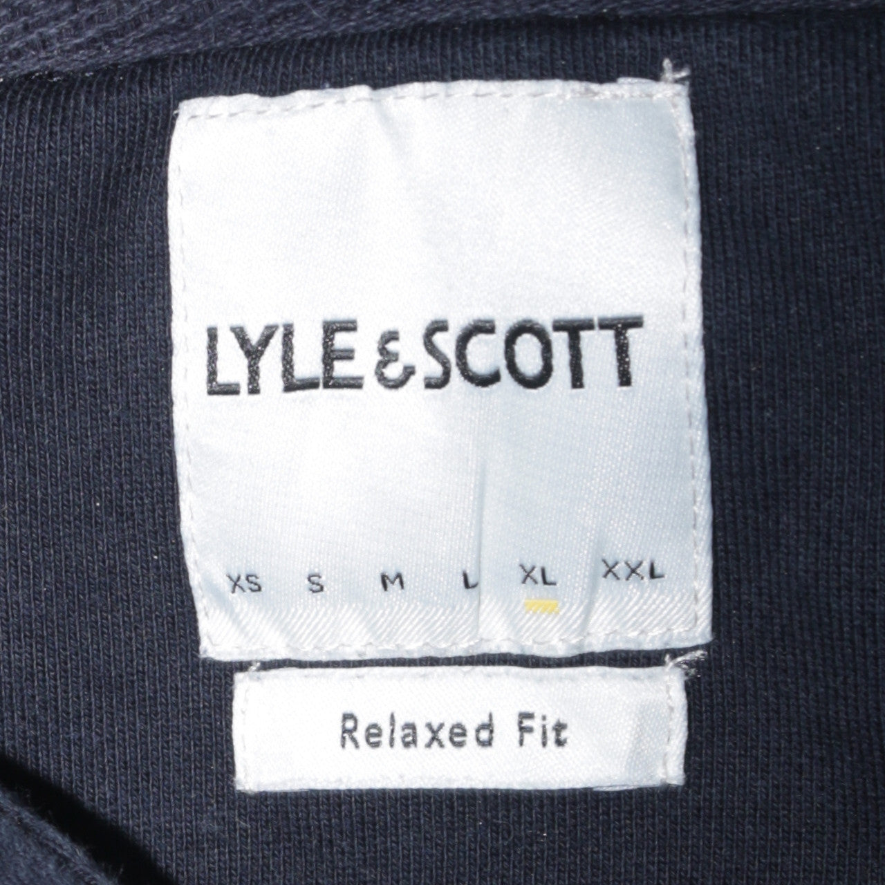 Lyle & Scott Men's Blue Relaxed Fit Pullover Hoodie Size L