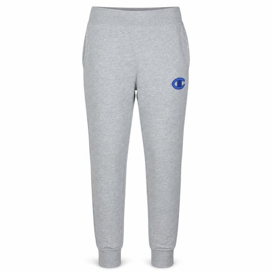 Front view of Champion Men's Grey Jogger Trousers M Regular Fit Cotton Blend