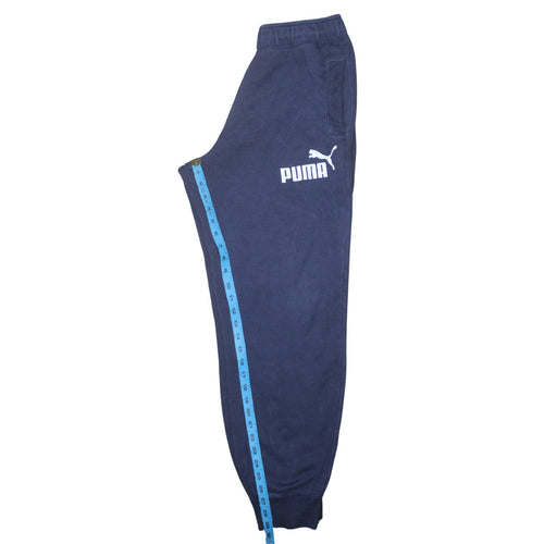 Puma Mens Blue M Sweatpants Jogger Fleece Trousers