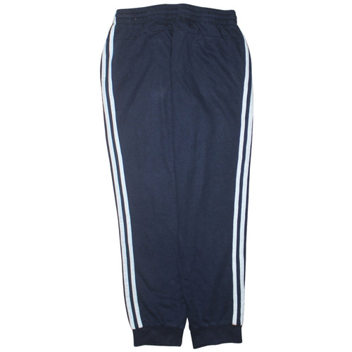 Adidas Women Black XL Track Pants with Side Stripes