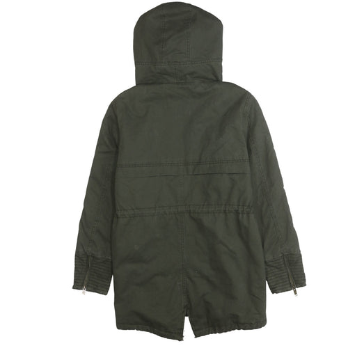 Z Design Women's Green Hooded Parka Jacket Size L
