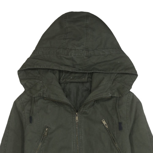 Z Design Women's Green Hooded Parka Jacket Size L