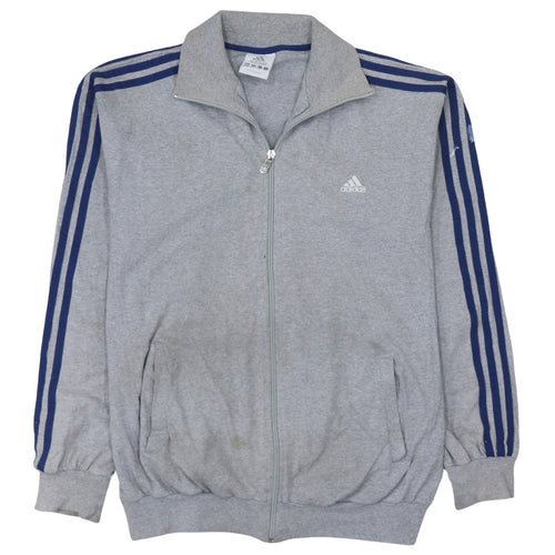 Adidas Men's Grey Small Track Jacket Full Zip Sportswear