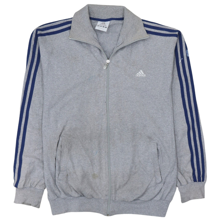 Adidas Men's Grey Small Track Jacket Full Zip Sportswear