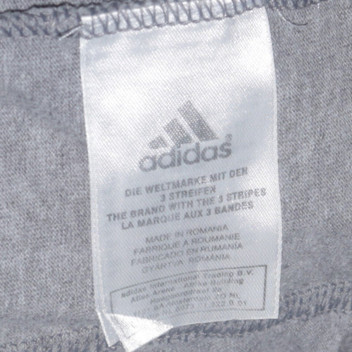 Adidas Men's Grey Small Track Jacket Full Zip Sportswear