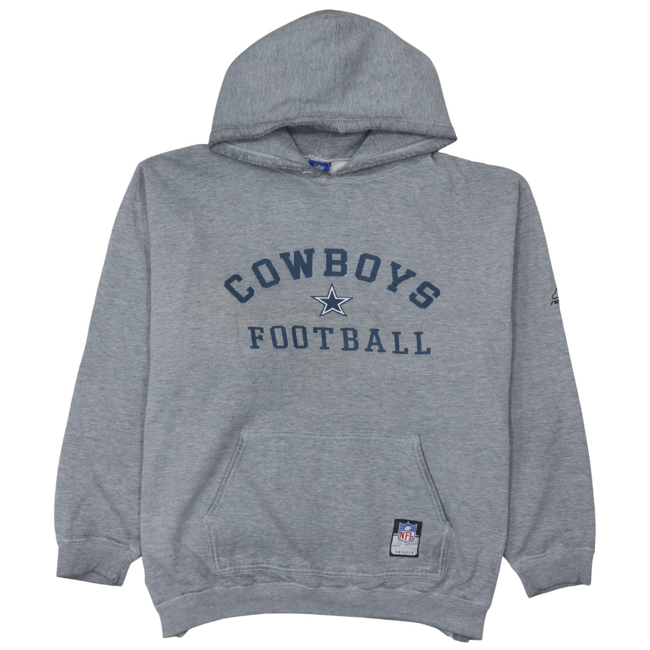 Reebok Men's Grey Cowboys Football NFL Pullover Hoodie XL