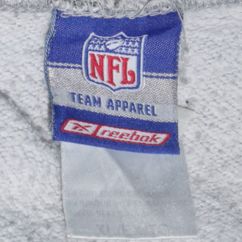 Reebok Men's Grey Cowboys Football NFL Pullover Hoodie XL