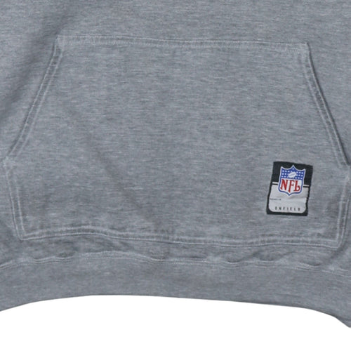 Reebok Men's Grey Cowboys Football NFL Pullover Hoodie XL