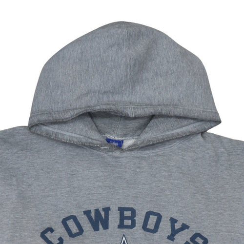 Reebok Men's Grey Cowboys Football NFL Pullover Hoodie XL
