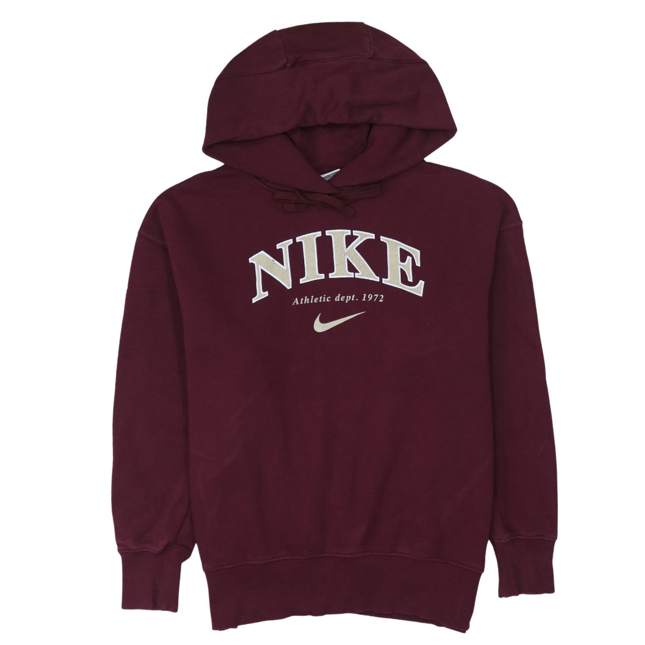 Nike Men's Red XS Pullover Hoodie Embroidered Logo Sportswear