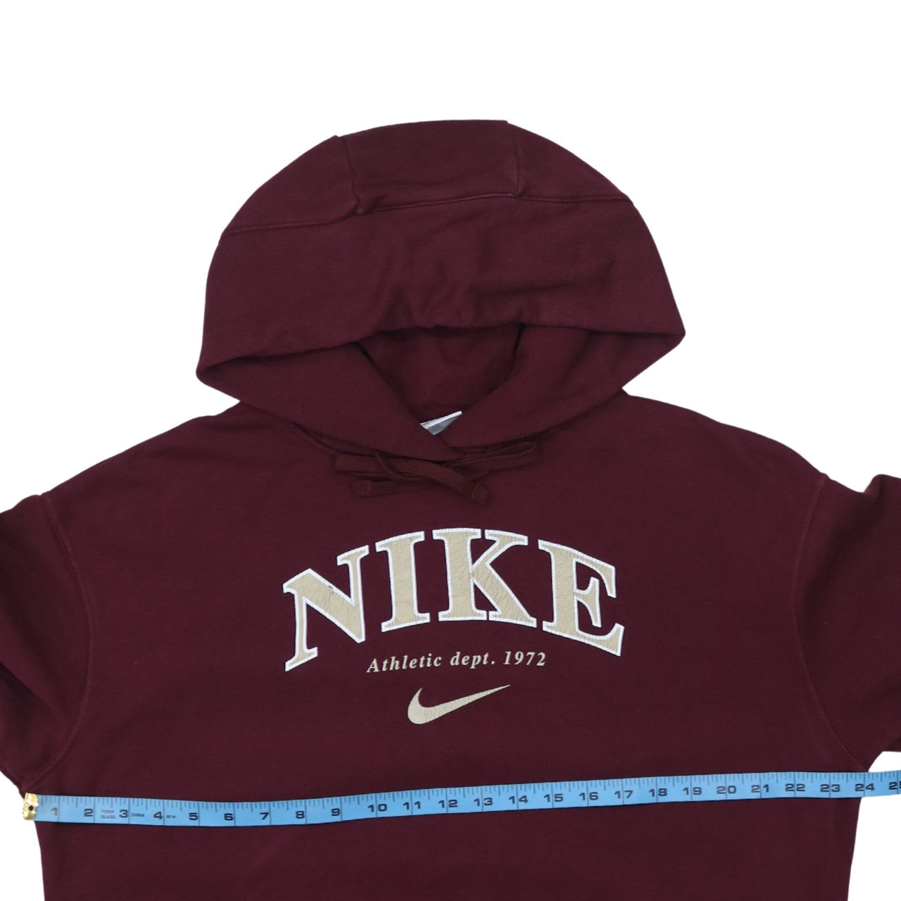 Nike Men's Red XS Pullover Hoodie Embroidered Logo Sportswear