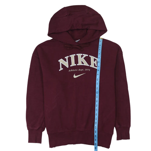 Nike Men's Red XS Pullover Hoodie Embroidered Logo Sportswear