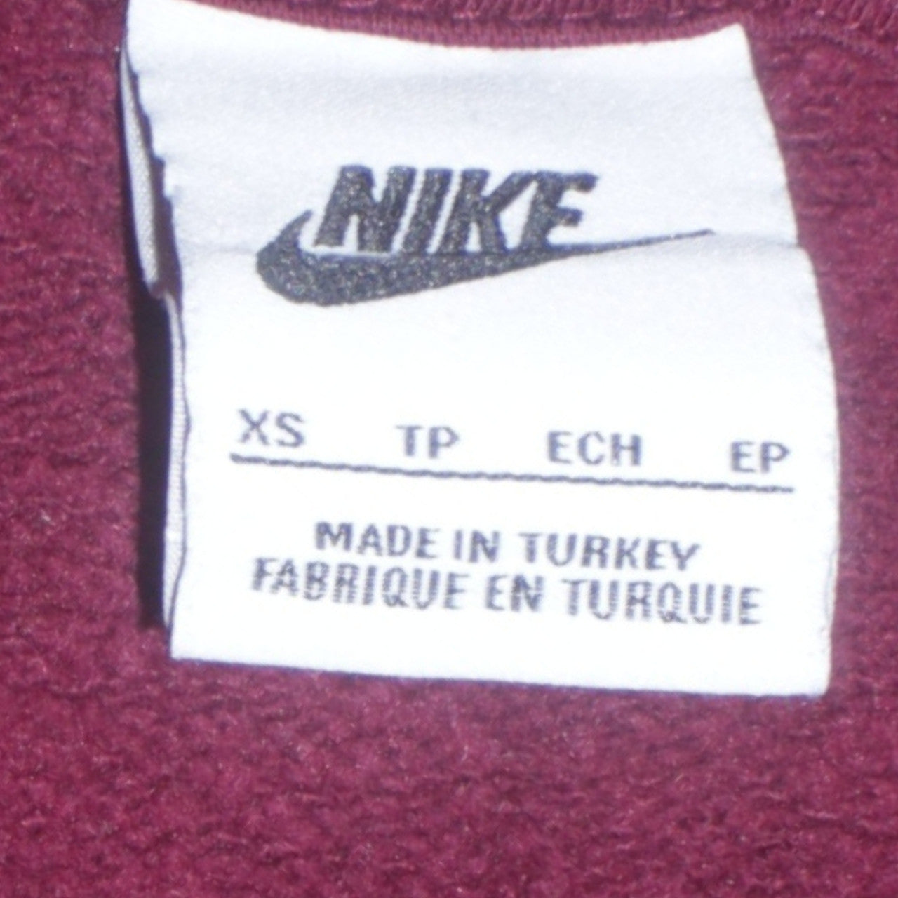 Nike Men's Red XS Pullover Hoodie Embroidered Logo Sportswear