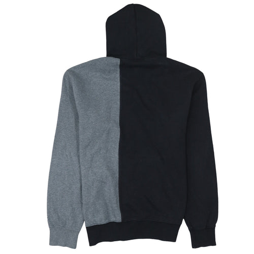 Champion Men’s Black Grey Pullover Hoodie Size L Logo Fleece