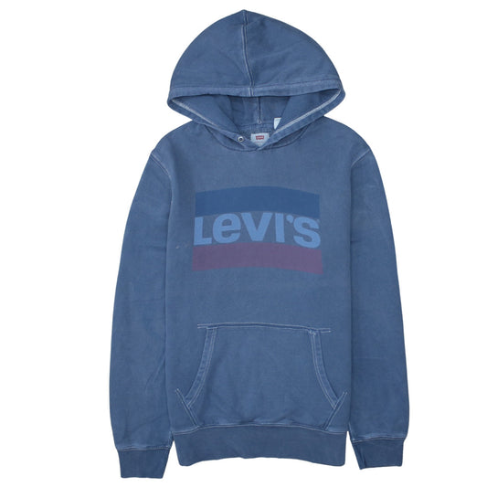 Levi's Men's Blue Pullover Hoodie M Classic Logo Sweatshirt