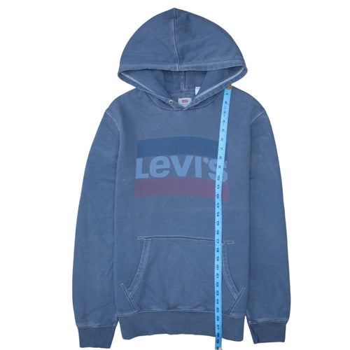 Levi's Men's Blue Pullover Hoodie M Classic Logo Sweatshirt