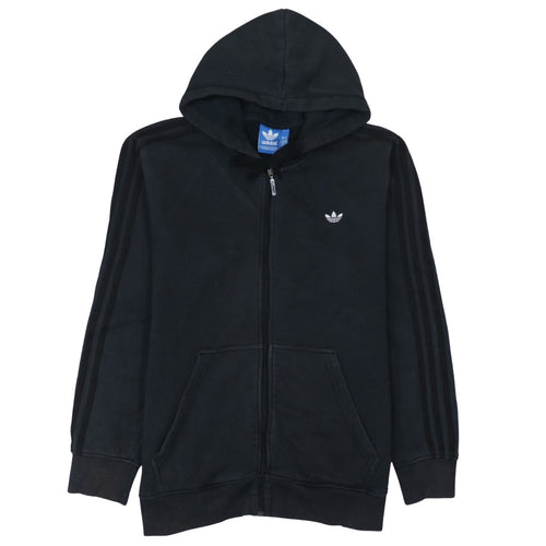 Adidas Men's Black XL Full Zip Hoodie Fleece Sportswear