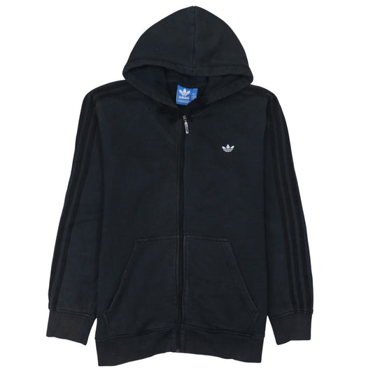 Adidas Men's Black XL Full Zip Hoodie Fleece Sportswear