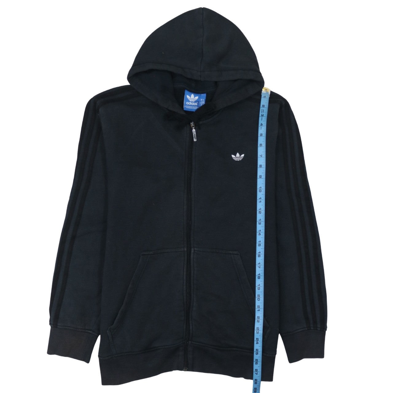 Adidas Men's Black XL Full Zip Hoodie Fleece Sportswear