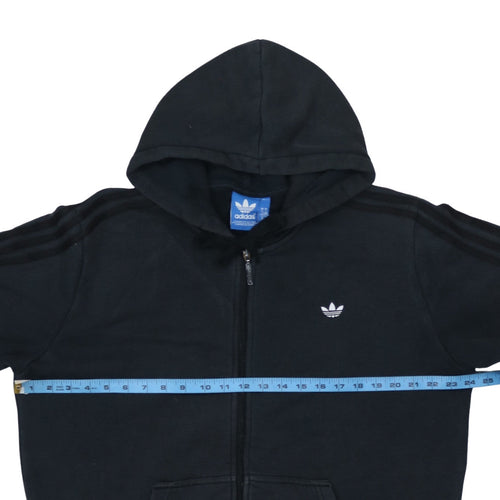 Adidas Men's Black XL Full Zip Hoodie Fleece Sportswear