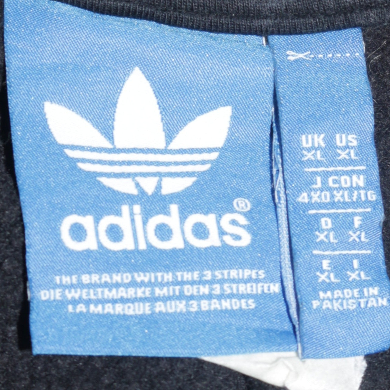 Adidas Men's Black XL Full Zip Hoodie Fleece Sportswear