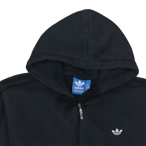 Adidas Men's Black XL Full Zip Hoodie Fleece Sportswear
