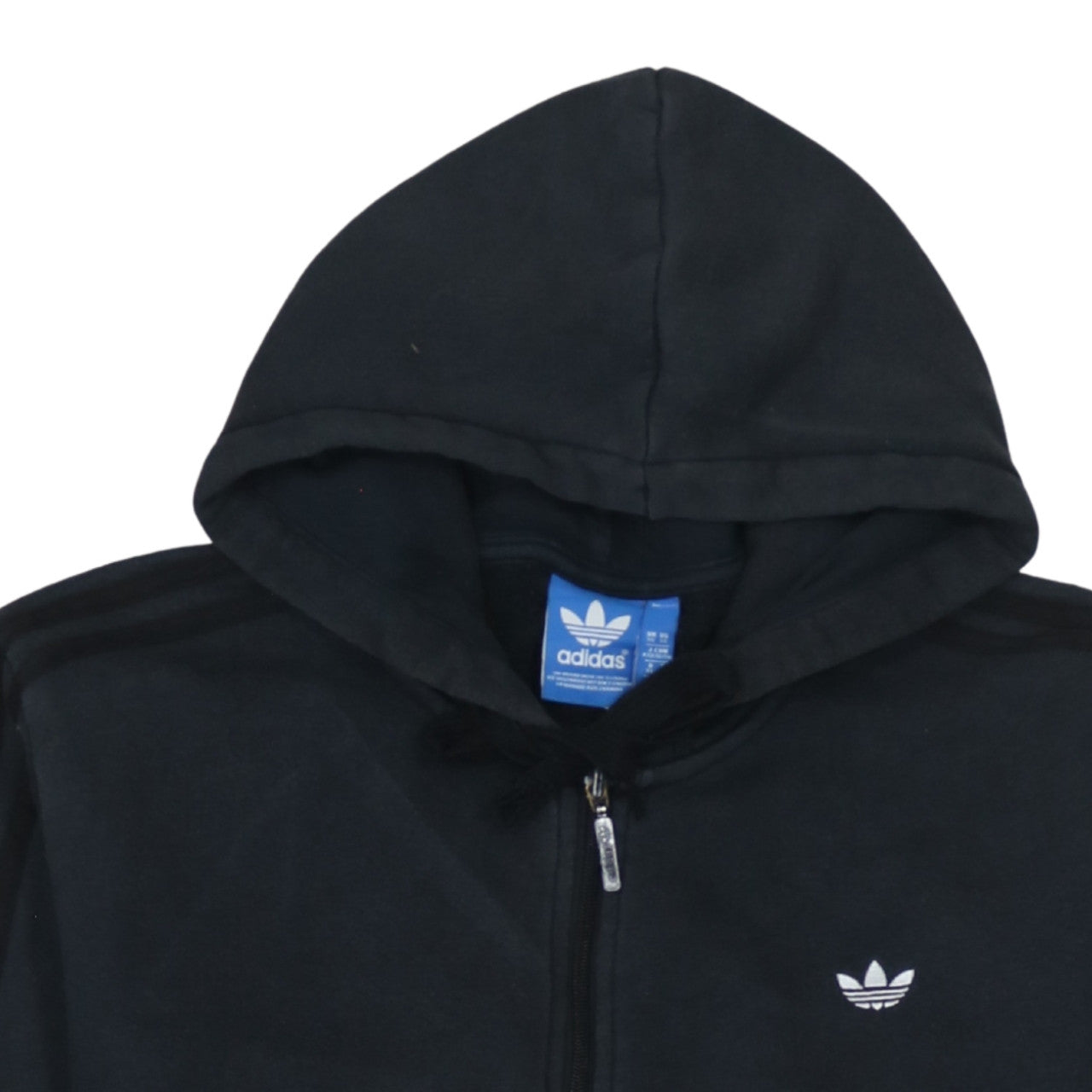 Adidas Men's Black XL Full Zip Hoodie Fleece Sportswear