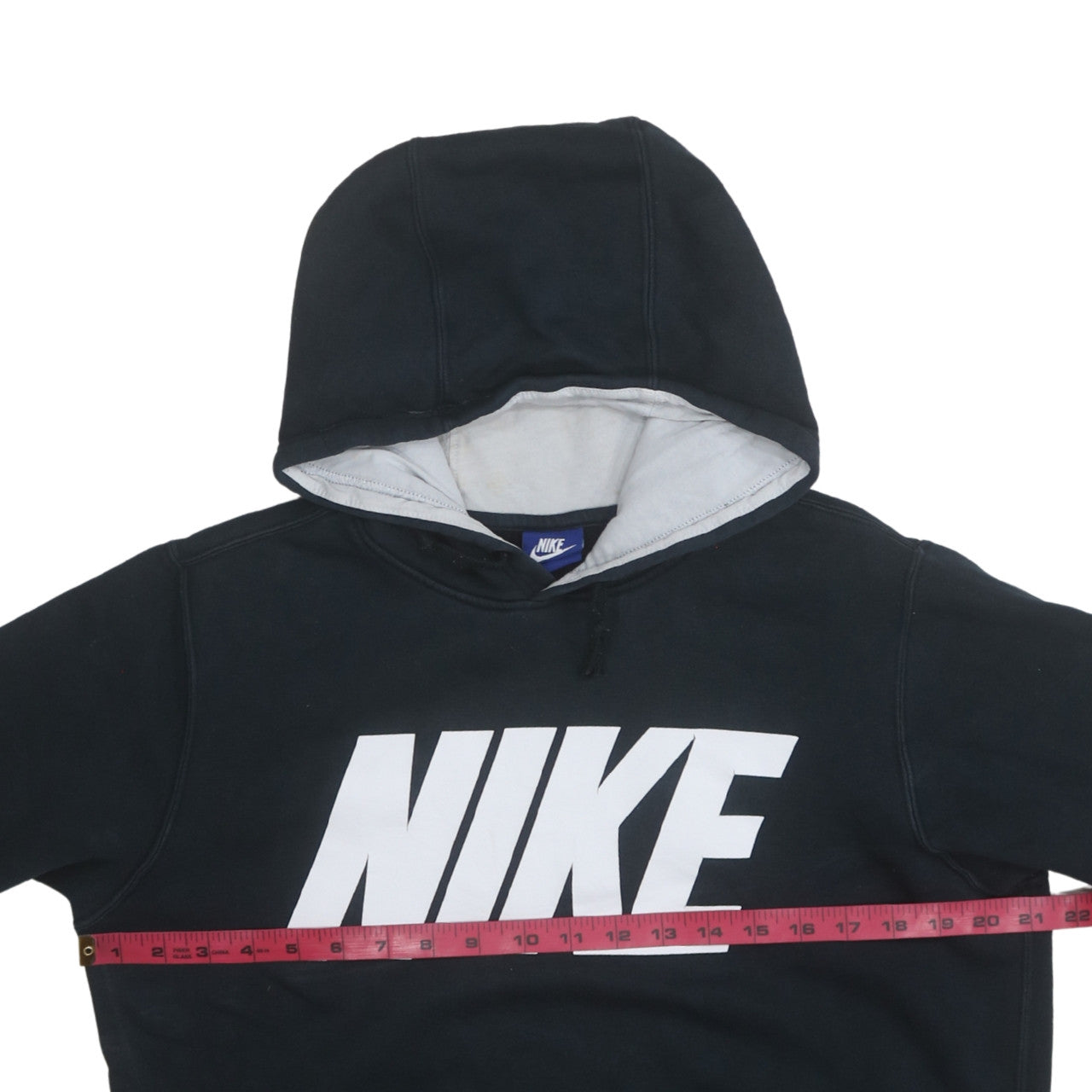 Nike Men's Black Pullover Hoodie S Logo Fleece Sweatshirt