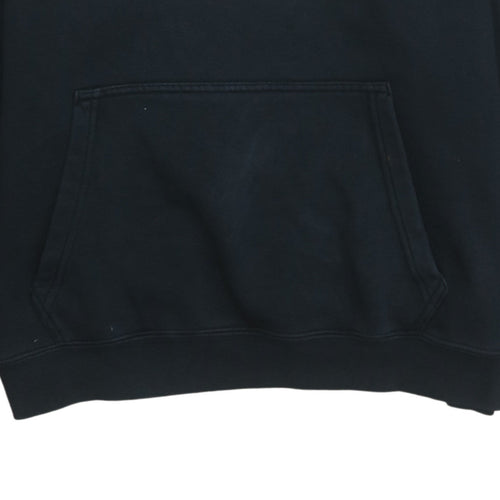 Nike Men's Black Pullover Hoodie S Logo Fleece Sweatshirt