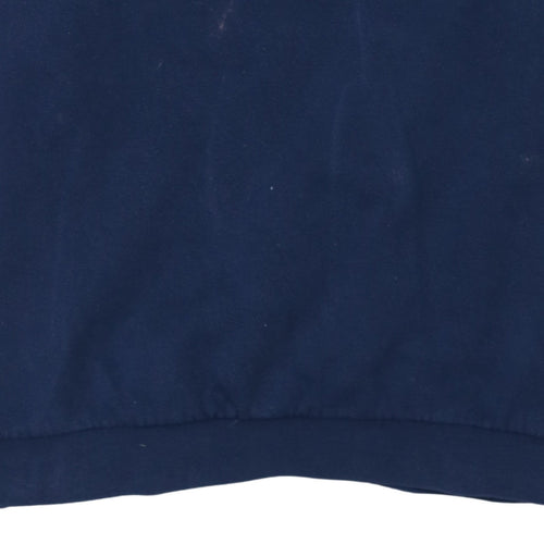 Adidas Men Blue Long Sleeve Pullover Sweatshirt L Sports Style
