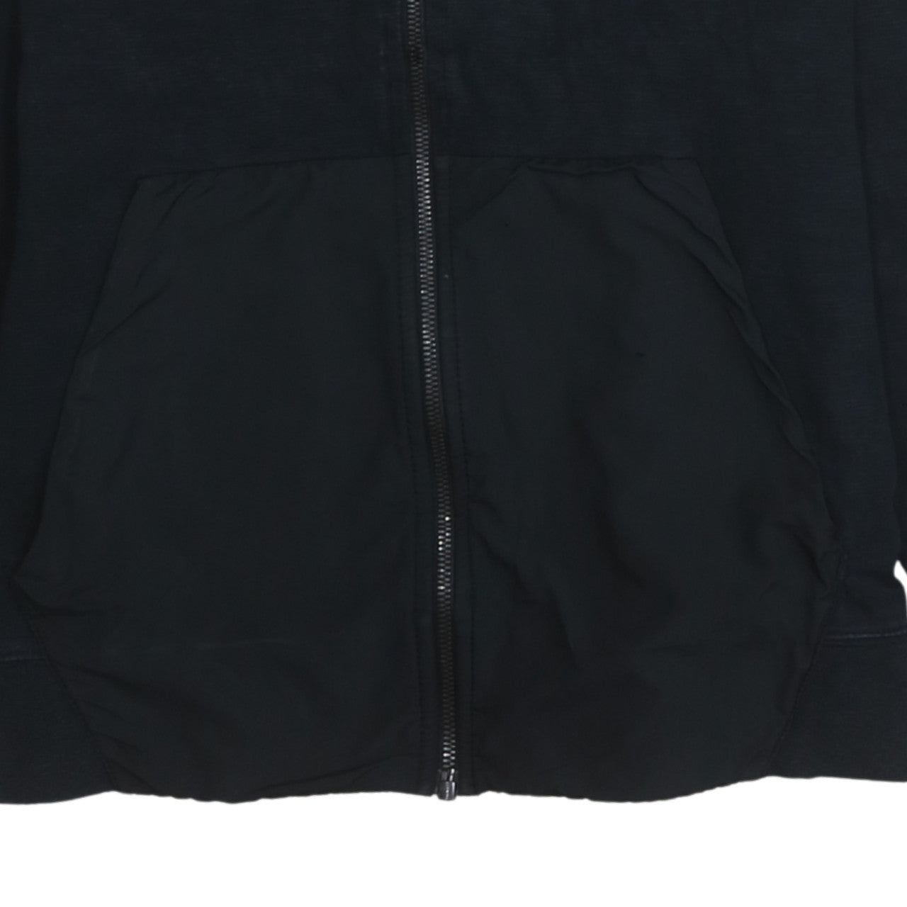 Nike Men’s Black Full Zip Hoodie Medium Regular Fit Cotton