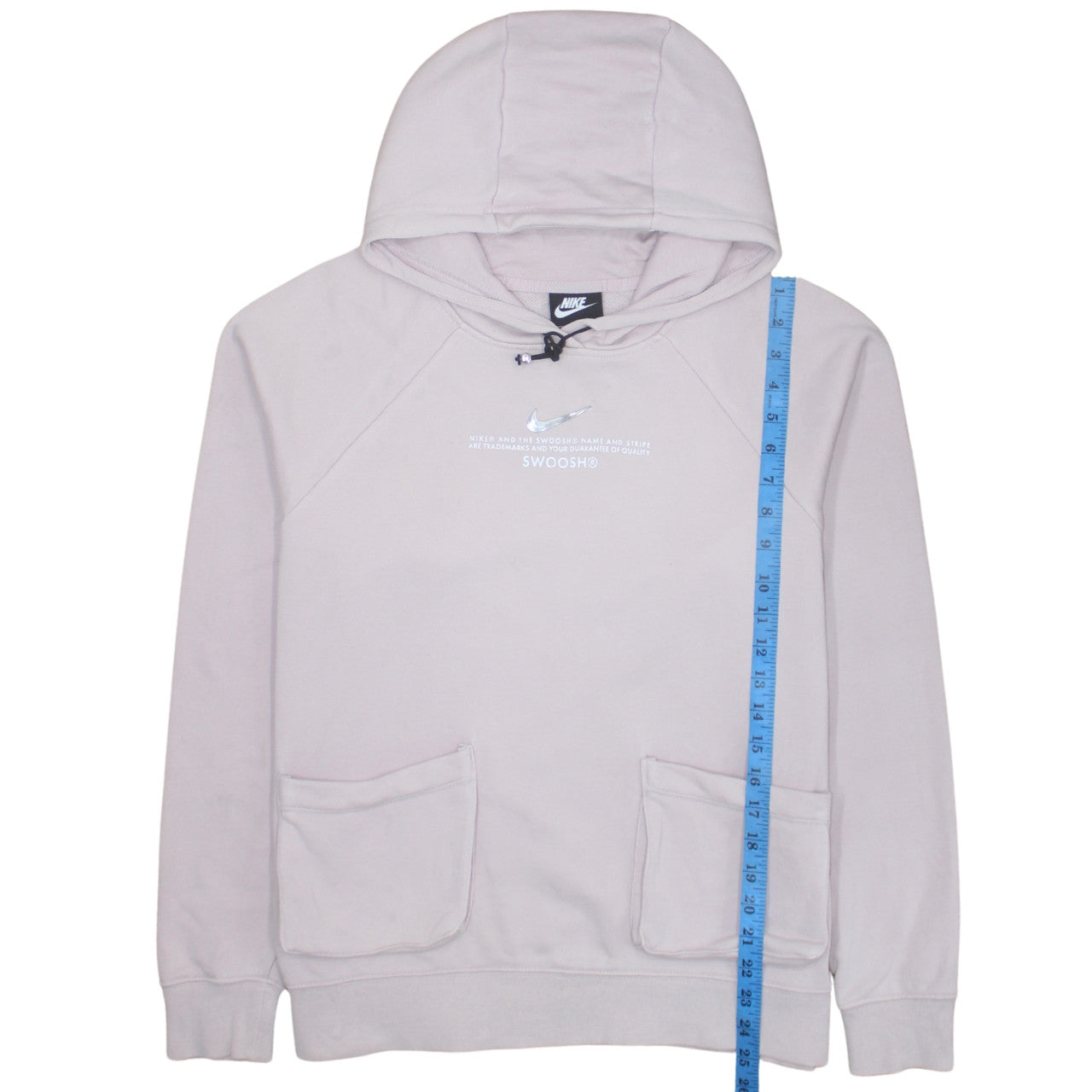 Nike Women's Beige Pullover Hoodie Medium Cotton Blend