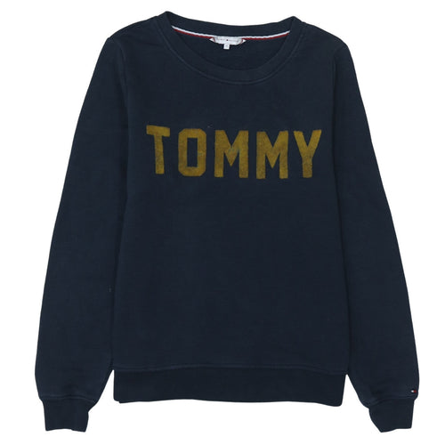 Tommy Hilfiger Men Blue Crew Neck Pullover Sweatshirt M