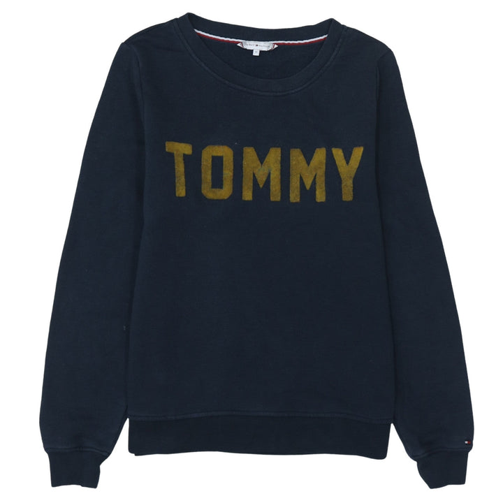 Tommy Hilfiger Men Blue Crew Neck Pullover Sweatshirt M