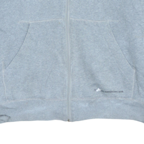 Nike Men's Grey Full Zip Hoodie L Air Max Graphic Sportswear