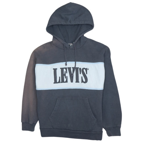 Levi's Men's Grey Pullover Hoodie XS Logo Cotton Blend