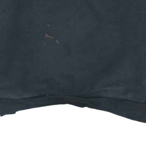 Adidas Mens Black Pullover Hoodie L Sports Fleece Sweatshirt